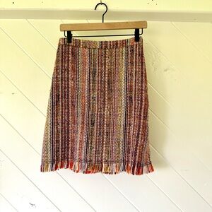 Anthropologie Maeve multi color woven skirt